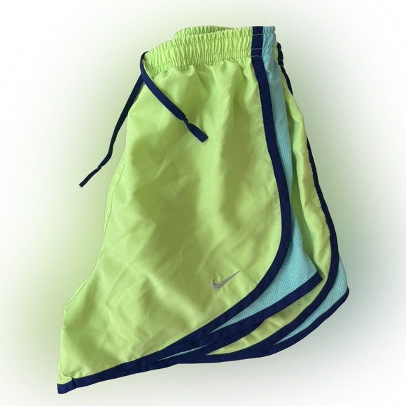 Nike Dri-Fit - Woman’s Lime Green Lined Athletic Running Shorts - EUC - Picture 3 of 6